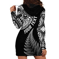 Personalised New Zealand Maori Art Tattoo and Silver Fern Hoodie Dress