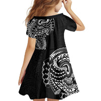 Polynesian Art Traditional Tattoo Pattern Family Matching Short Sleeve Bodycon Dress and Hawaiian Shirt LT03 - Polynesian Pride