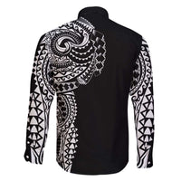 Polynesian Art Traditional Tattoo Family Matching Puletasi and Hawaiian Shirt Simple Style LT03 - Polynesian Pride