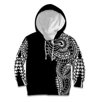 Polynesian Art Traditional Tattoo Kid Hoodie Simple Style
