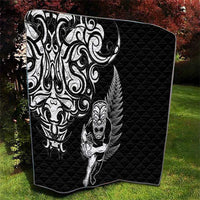 New Zealand Maori Warrior Rugby Quilt Silver Fern LT03 - Polynesian Pride