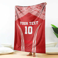 Custom Tonga Pacific Rugby 2024 Blanket Ngatu Tribal Pattern