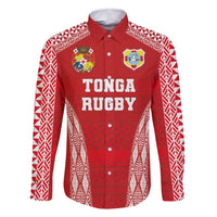 Custom Tonga Pacific Rugby 2024 Family Matching Long Sleeve Bodycon Dress and Hawaiian Shirt Ngatu Tribal Pattern