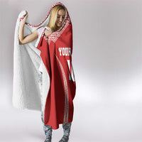 Custom Tonga Pacific Rugby 2024 Hooded Blanket Ngatu Tribal Pattern