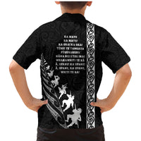 New Zealand Rugby Family Matching Mermaid Dress and Hawaiian Shirt Haka Dance Tribal God Mask Maori Pattern LT03 - Polynesian Pride