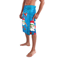 Hawaiian Santa Claus Snorkeling Lavalava Kakau and Polynesian Pattern
