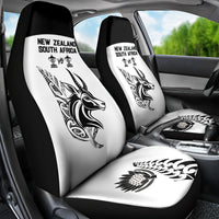 South Africa and New Zealand Car Seat Cover Champion History Go Final 2023 Vintage Style LT03 - Polynesian Pride