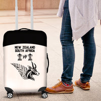 South Africa and New Zealand Luggage Cover Champion History Go Final 2023 Vintage Style LT03 White - Polynesian Pride