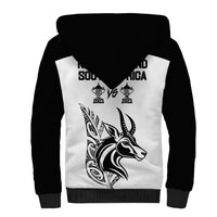 South Africa and New Zealand Sherpa Hoodie Champion History Go Final 2023 Vintage Style LT03 - Polynesian Pride