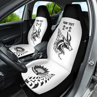 Personalised South Africa and New Zealand Car Seat Cover Champion History Go Final 2023 Vintage Style LT03 - Polynesian Pride