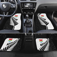 New Zealand Auckland Car Mats Auckland's Emblem and Silver Ferns - Maori Art Tattoo