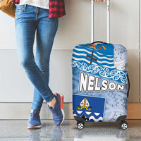 New Zealand Nelson Luggage Cover Nelson's Flag and Seal - Maori Art Tattoo LT03 - Polynesian Pride