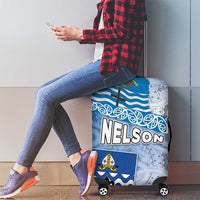 New Zealand Nelson Luggage Cover Nelson's Flag and Seal - Maori Art Tattoo LT03 - Polynesian Pride