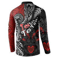 Aotearoa Toitu Te Tiriti Button Sweatshirt New Zealand Honour the Treaty - Te Tiriti Is Us LT03 - Polynesian Pride