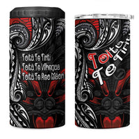Aotearoa Toitu Te Tiriti 4 in 1 Can Cooler Tumbler New Zealand Honour the Treaty - Te Tiriti Is Us