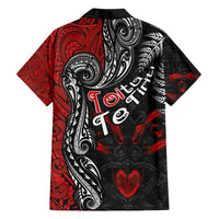Aotearoa Toitu Te Tiriti Family Matching Short Sleeve Bodycon Dress and Hawaiian Shirt New Zealand Honour the Treaty - Te Tiriti Is Us LT03 - Polynesian Pride