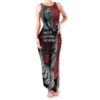 Aotearoa Toitu Te Tiriti Family Matching Tank Maxi Dress and Hawaiian Shirt New Zealand Honour the Treaty - Te Tiriti Is Us LT03 Mom's Dress Red - Polynesian Pride