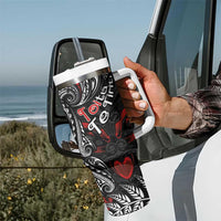 Aotearoa Toitu Te Tiriti Tumbler With Handle New Zealand Honour the Treaty - Te Tiriti Is Us LT03 - Polynesian Pride