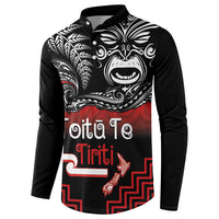 Aotearoa Toitu Te Tiriti Button Sweatshirt New Zealand Honour the Treaty - Fight Together LT03 - Polynesian Pride
