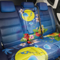 Palau Jellyfish Back Car Seat Cover Ocean Heritage Tropical Plants - Polynesian Pride