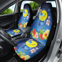 Palau Jellyfish Car Seat Cover Ocean Heritage Tropical Plants - Polynesian Pride
