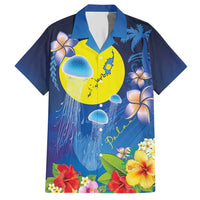 Palau Jellyfish Hawaiian Shirt Ocean Heritage Tropical Plants - Polynesian Pride