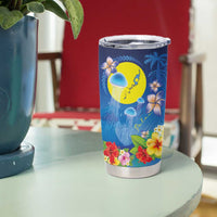 Palau Jellyfish Tumbler Cup Ocean Heritage Tropical Plants - Polynesian Pride