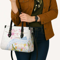 Hawaiian and Japanese Culture Together Leather Bag Tribal Motifs with Lei and Japanese Sakura Pattern LT03 - Polynesian Pride