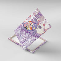 Hawaiian and Japanese Culture Together Canvas Wall Art Tropical Honu with Japanese Elements Purple Color