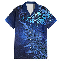 New Zealand Matariki Family Matching Puletasi and Hawaiian Shirt Maori Pattern and Silver Fern