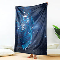 Aotearoa New Zealand New Year Blanket Tribal Koru Tattoo Blue Galaxy Maori Silver Fern LT03 - Polynesian Pride