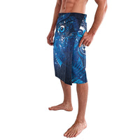 Aotearoa New Zealand New Year Lavalava Tribal Koru Tattoo Blue Galaxy Maori Silver Fern LT03 - Polynesian Pride