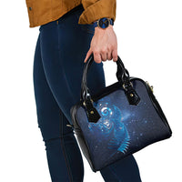 Aotearoa New Zealand New Year Shoulder Handbag Tribal Koru Tattoo Blue Galaxy Maori Silver Fern LT03 - Polynesian Pride