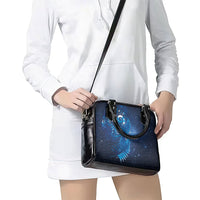 Aotearoa New Zealand New Year Shoulder Handbag Tribal Koru Tattoo Blue Galaxy Maori Silver Fern LT03 - Polynesian Pride