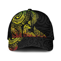 Aotearoa Moko Tribal Tattoo Classic Cap New Zealand Maori Penguin and Fantail Reggae Style