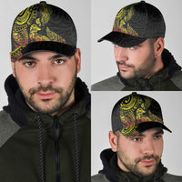 Aotearoa Moko Tribal Tattoo Classic Cap New Zealand Maori Penguin and Fantail Reggae Style