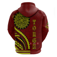 Kolisi Tonga Atele Zip Hoodie Ngatu and Polynesian Pattern