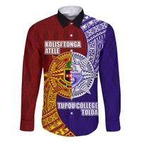 Kolisi Tonga Atele and Tupou College Toloa Family Matching Tank Maxi Dress and Hawaiian Shirt Ngatu and Polynesian Spiral Pattern