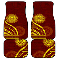 Tonga High School Car Mats Ngatu and Polynesian Pattern LT03 - Polynesian Pride