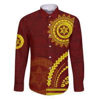 Tonga High School Family Matching Short Sleeve Bodycon Dress and Hawaiian Shirt Ngatu and Polynesian Pattern