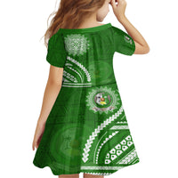 Liahona High School Kid Short Sleeve Dress Ngatu and Polynesian Pattern LT03 - Polynesian Pride