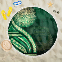 Saineha High School Beach Blanket Ngatu and Polynesian Pattern