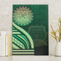 Saineha High School Canvas Wall Art Ngatu and Polynesian Pattern