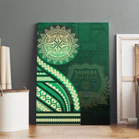 Saineha High School Canvas Wall Art Ngatu and Polynesian Pattern