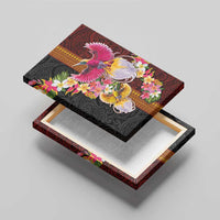 Papua New Guinea Birds and Frangipani Canvas Wall Art Melanesian Art Tattoos - Polynesian Pride