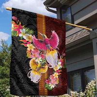 Papua New Guinea Birds and Frangipani Garden Flag Melanesian Art Tattoos LT03 - Polynesian Pride