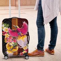 Papua New Guinea Birds and Frangipani Luggage Cover Melanesian Art Tattoos - Polynesian Pride