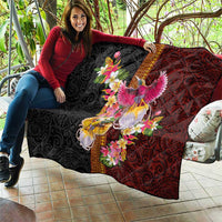 Papua New Guinea Birds and Frangipani Quilt Melanesian Art Tattoos - Polynesian Pride