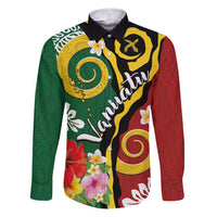 Melanesian Vanuatu Tribal Boar Tusk Family Matching Puletasi and Hawaiian Shirt Tropical Plants and Namele Motifs - Polynesian Pride