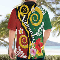 Melanesian Vanuatu Tribal Boar Tusk Hawaiian Shirt Tropical Plants and Namele Motifs - Polynesian Pride